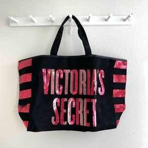Sequined Victoria's Secret Tote Bag